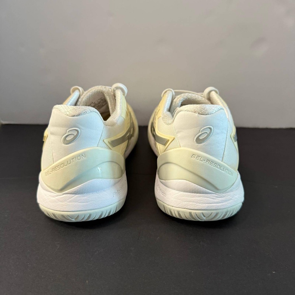 Asics Gel-Resolution 8 Womens Tennis Shoes Cream Silver 1042A072 Size 10 - Picture 6 of 16